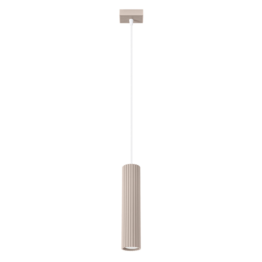 Pendelleuchte KARBON 1 taupe Sollux Lighting