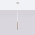 Pendelleuchte KARBON 1 taupe Sollux Lighting