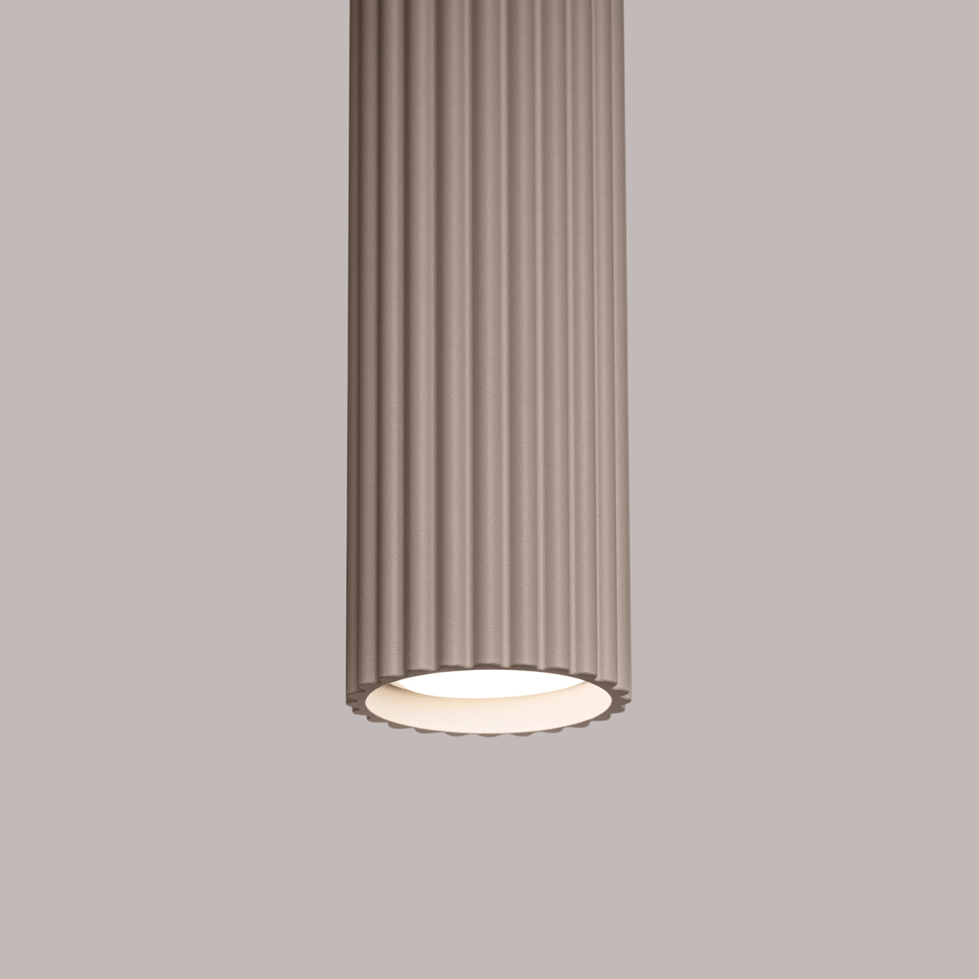 Pendelleuchte KARBON 1 taupe Sollux Lighting