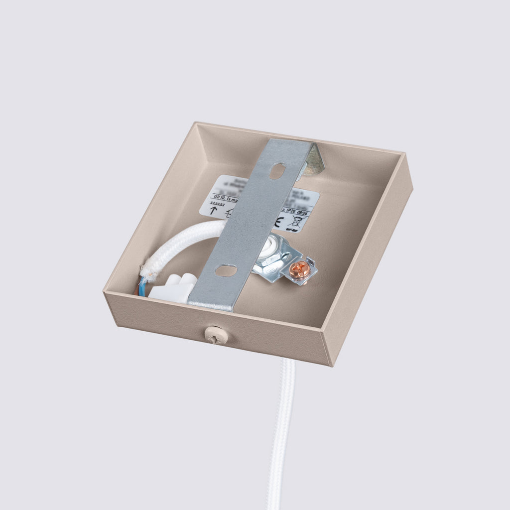 Pendelleuchte KARBON 1 taupe Sollux Lighting