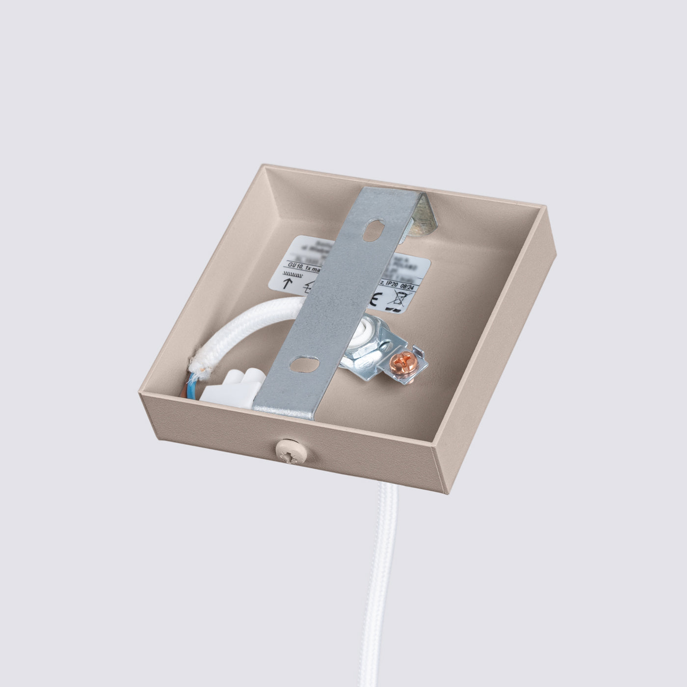 Pendelleuchte KARBON 1 taupe Sollux Lighting