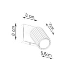 Wandleuchte KARBON taupe Sollux Lighting