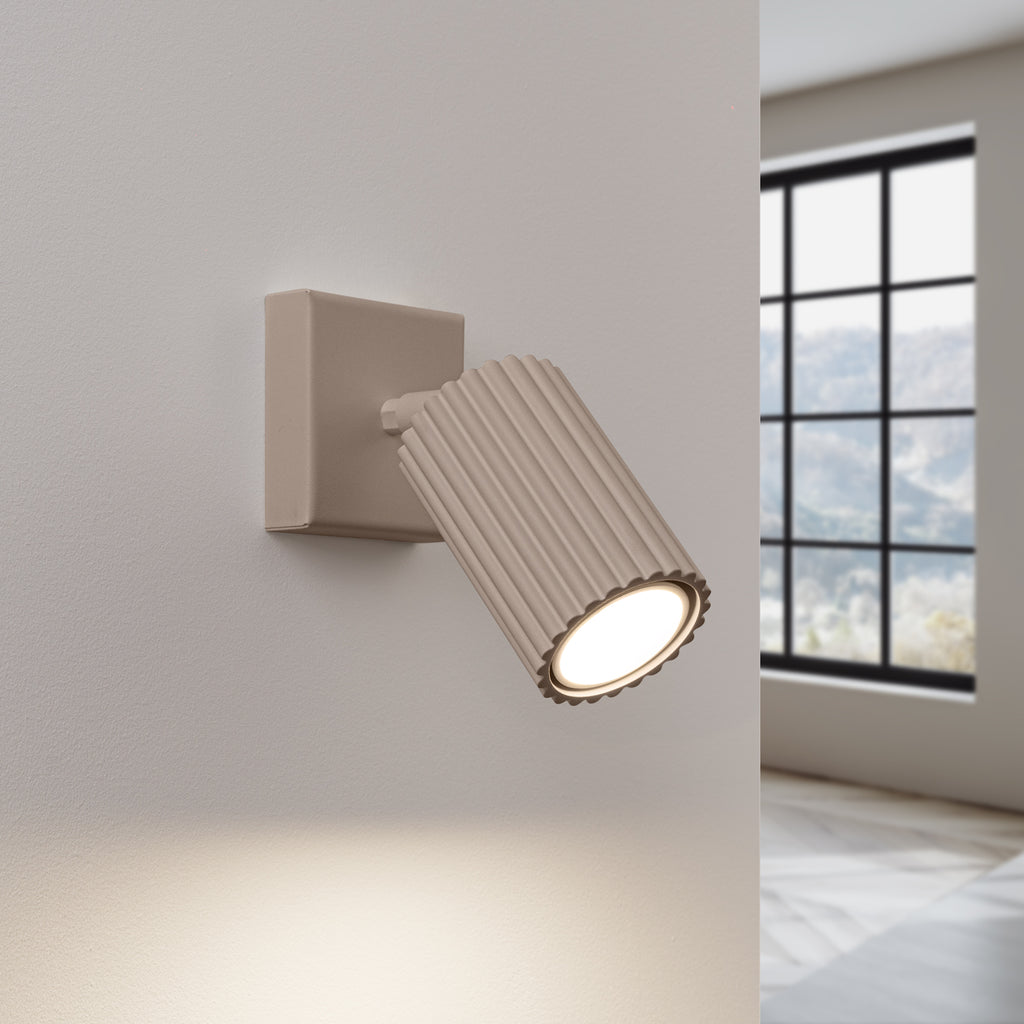Wandleuchte KARBON taupe Sollux Lighting