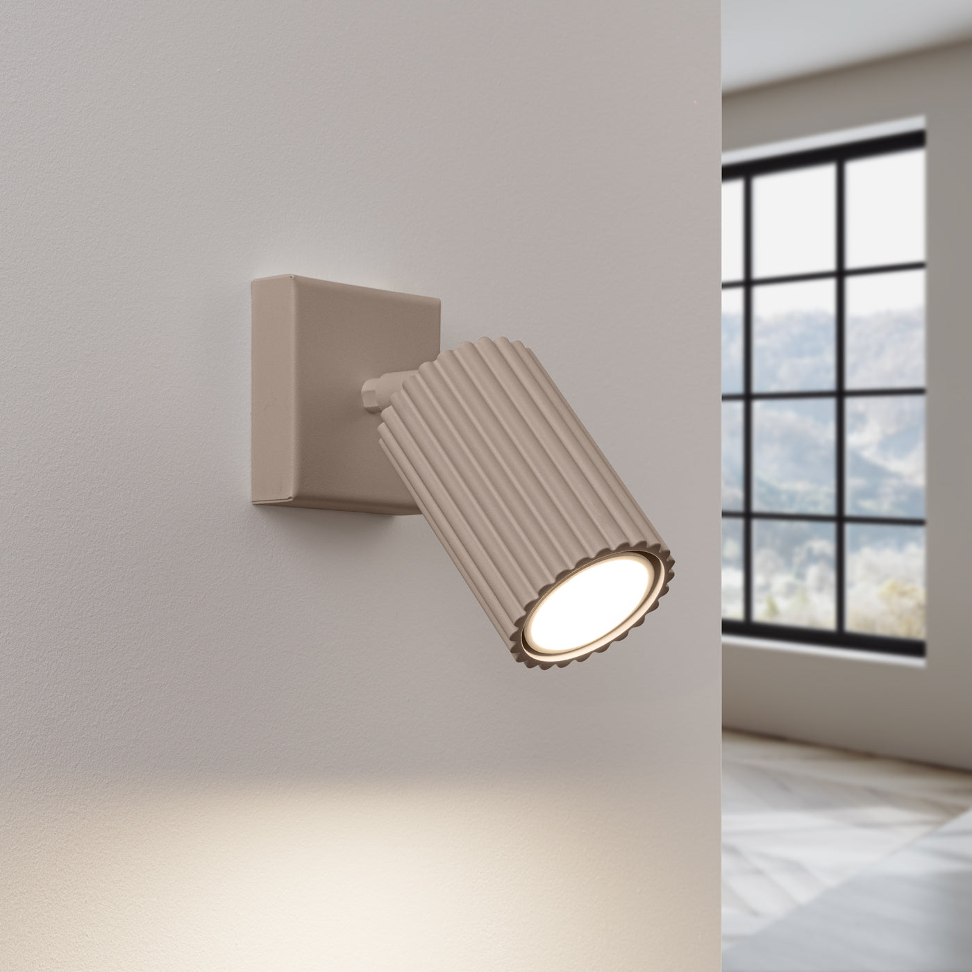 Wandleuchte KARBON taupe Sollux Lighting
