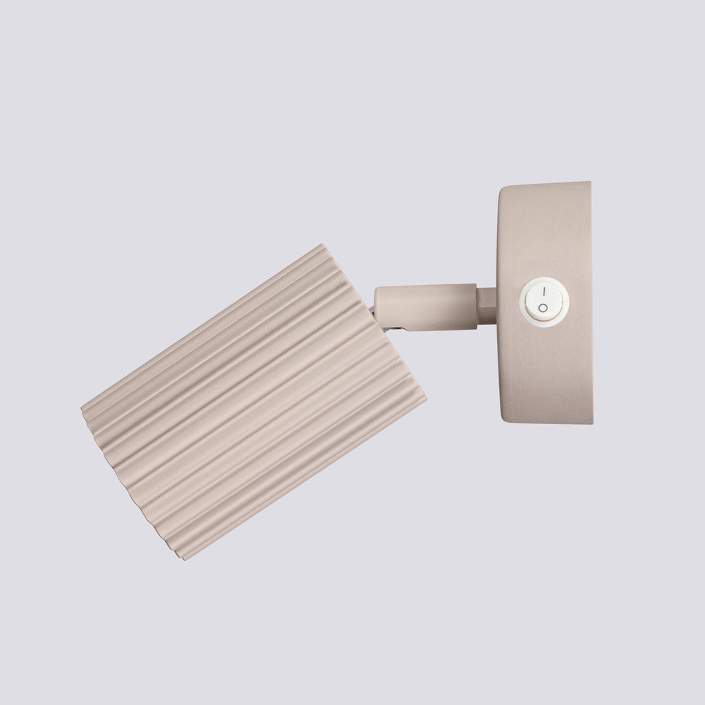 Wandleuchte KARBON taupee mit Schalter Sollux Lighting