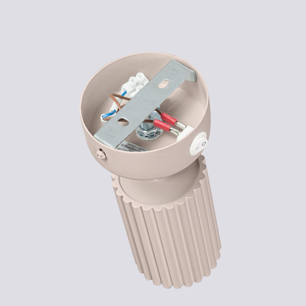 Wandleuchte KARBON taupee mit Schalter Sollux Lighting