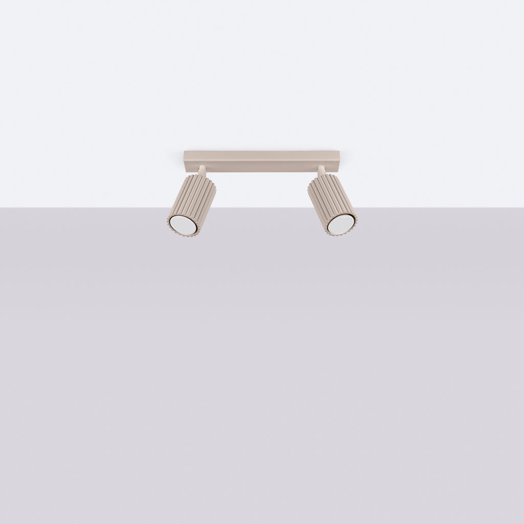 Deckenleuchte - Spot - Strahler KARBON 2 taupe Sollux Lighting