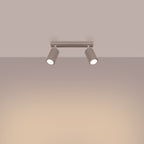 Deckenleuchte - Spot - Strahler KARBON 2 taupe Sollux Lighting