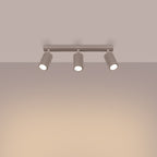 Deckenleuchte - Spot - Strahler KARBON 3L taupe Sollux Lighting