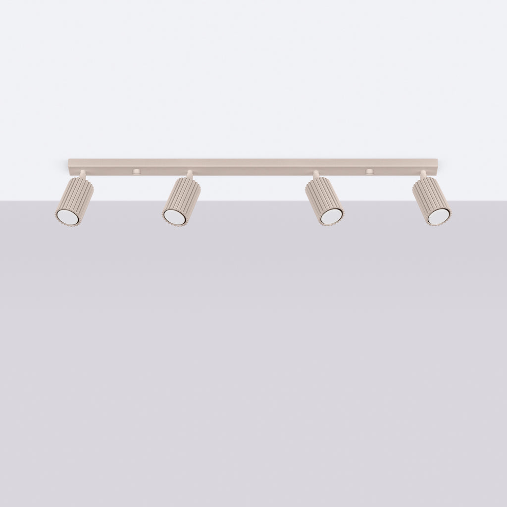Deckenleuchte - Spot - Strahler KARBON 4L taupe Sollux Lighting