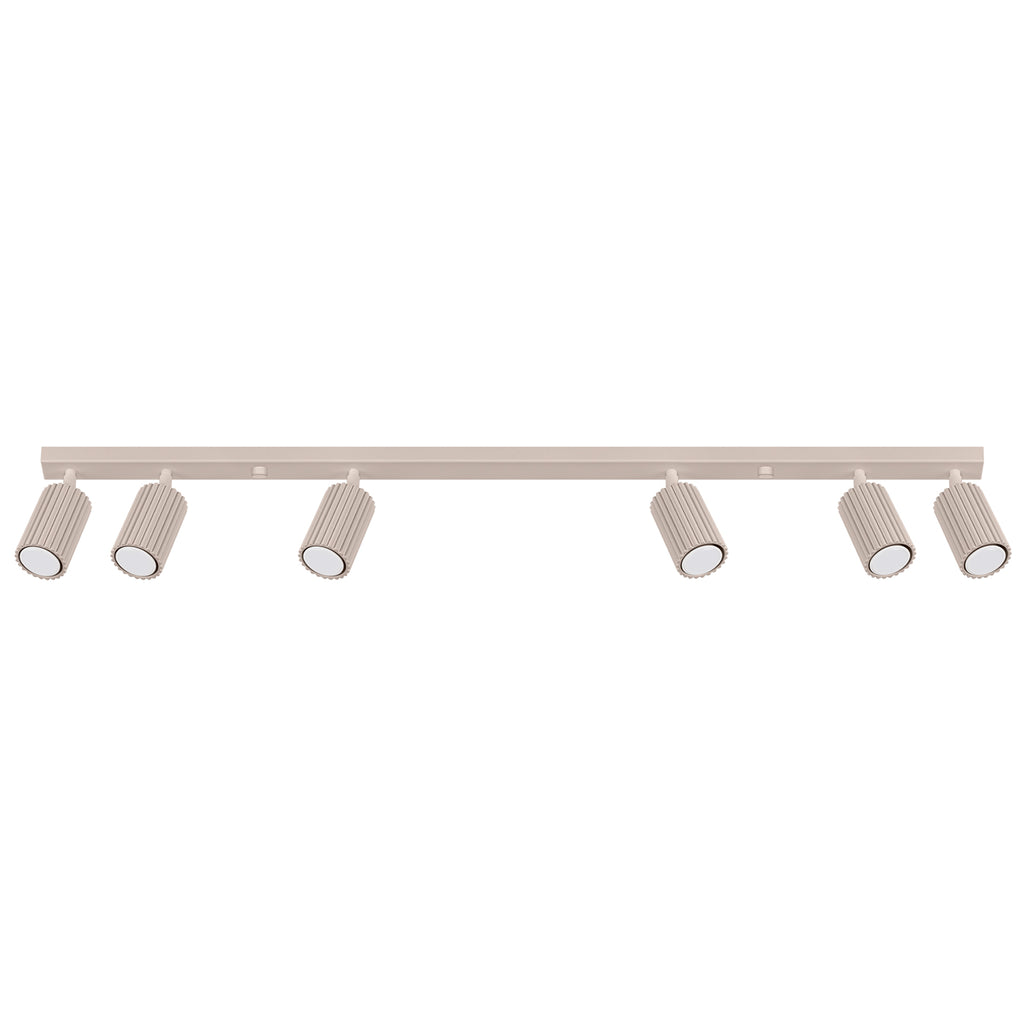Deckenleuchte - Spot - Strahler KARBON 6L taupe Sollux Lighting