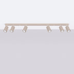 Deckenleuchte - Spot - Strahler KARBON 6L taupe Sollux Lighting