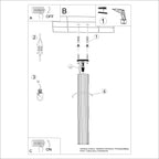 Deckenleuchte - Spot - Strahler KARBON 60 taupe Sollux Lighting