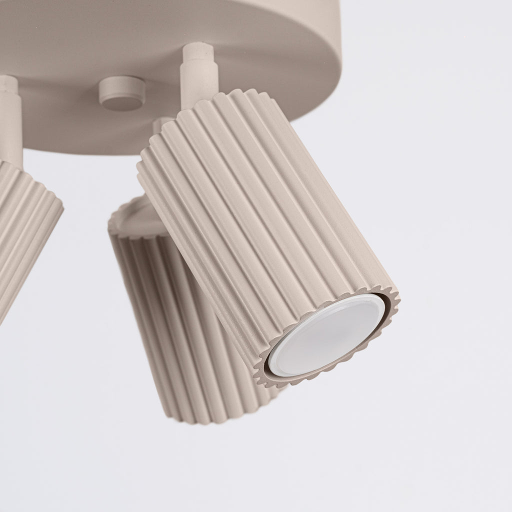 Deckenleuchte - Spot - Strahler KARBON 3P taupe Sollux Lighting