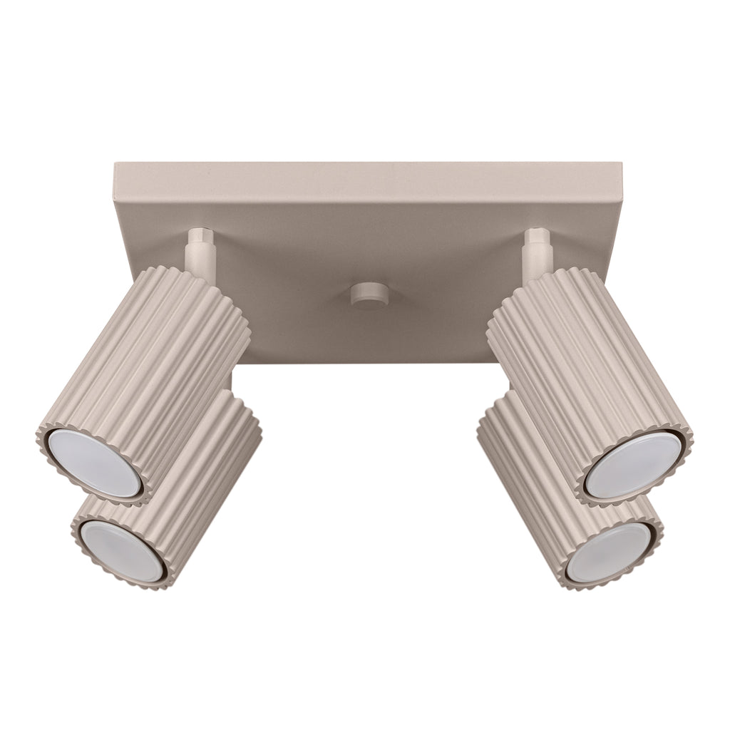 Deckenleuchte - Spot - Strahler KARBON 4 taupe Sollux Lighting