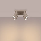 Deckenleuchte - Spot - Strahler KARBON 4 taupe Sollux Lighting