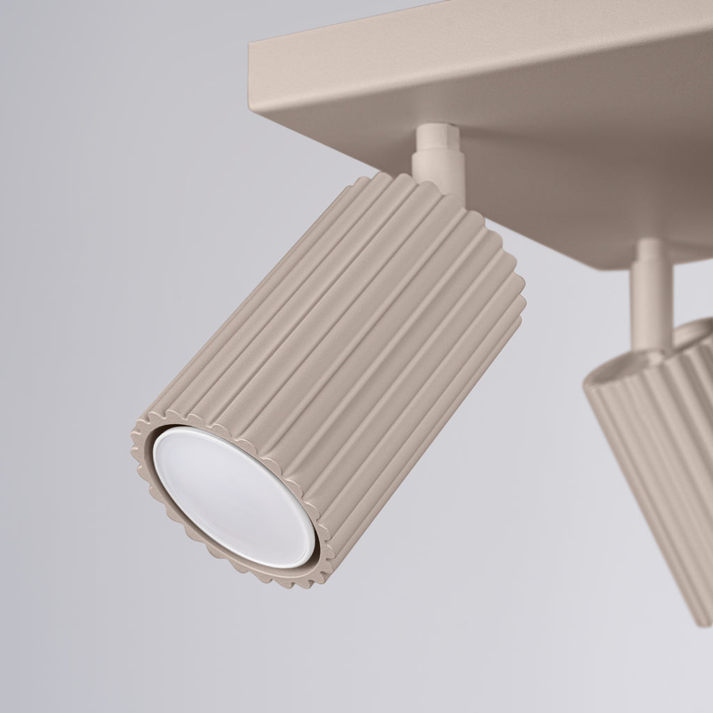Deckenleuchte - Spot - Strahler KARBON 4 taupe Sollux Lighting