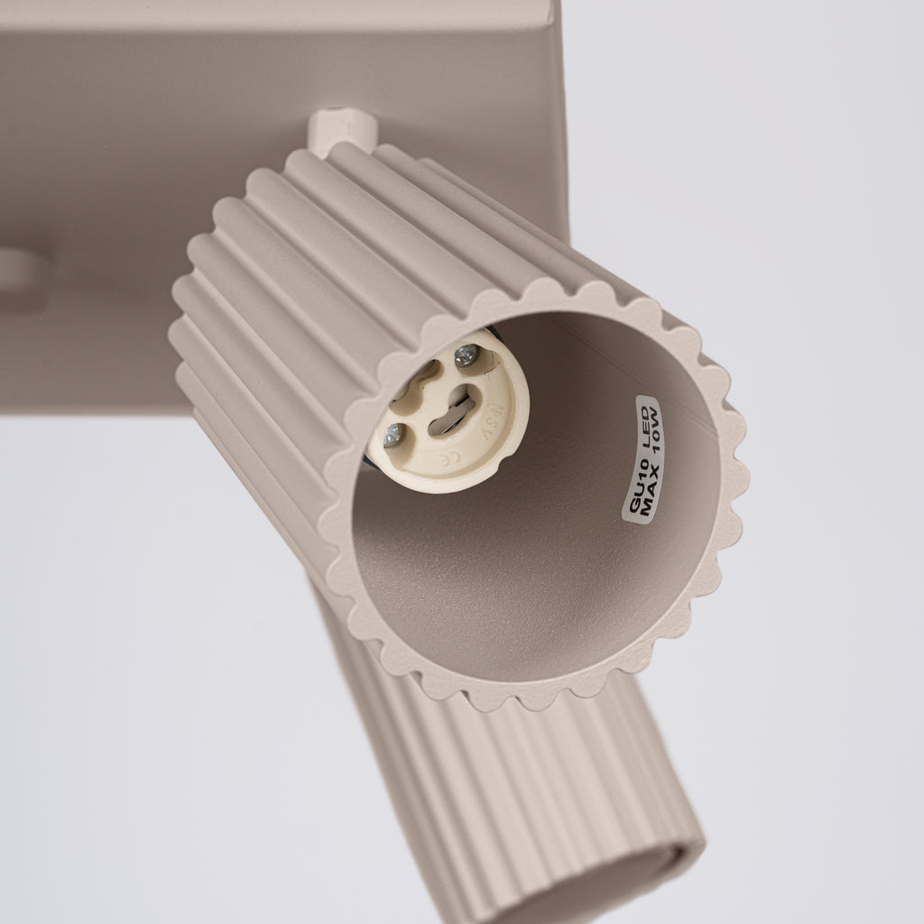 Deckenleuchte - Spot - Strahler KARBON 4 taupe Sollux Lighting
