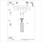Deckenleuchte - Spot - Strahler KARBON 20 taupe Sollux Lighting