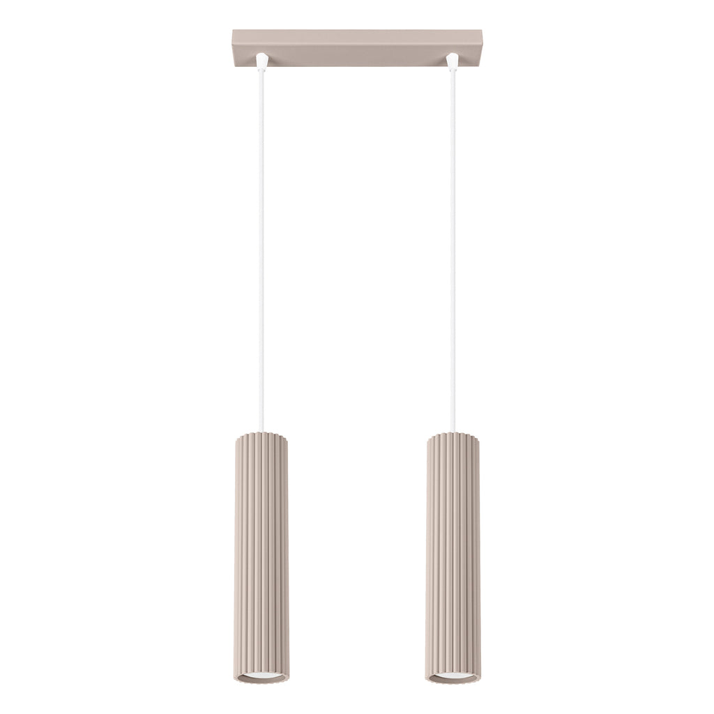 Pendelleuchte KARBON 2 taupe Sollux Lighting