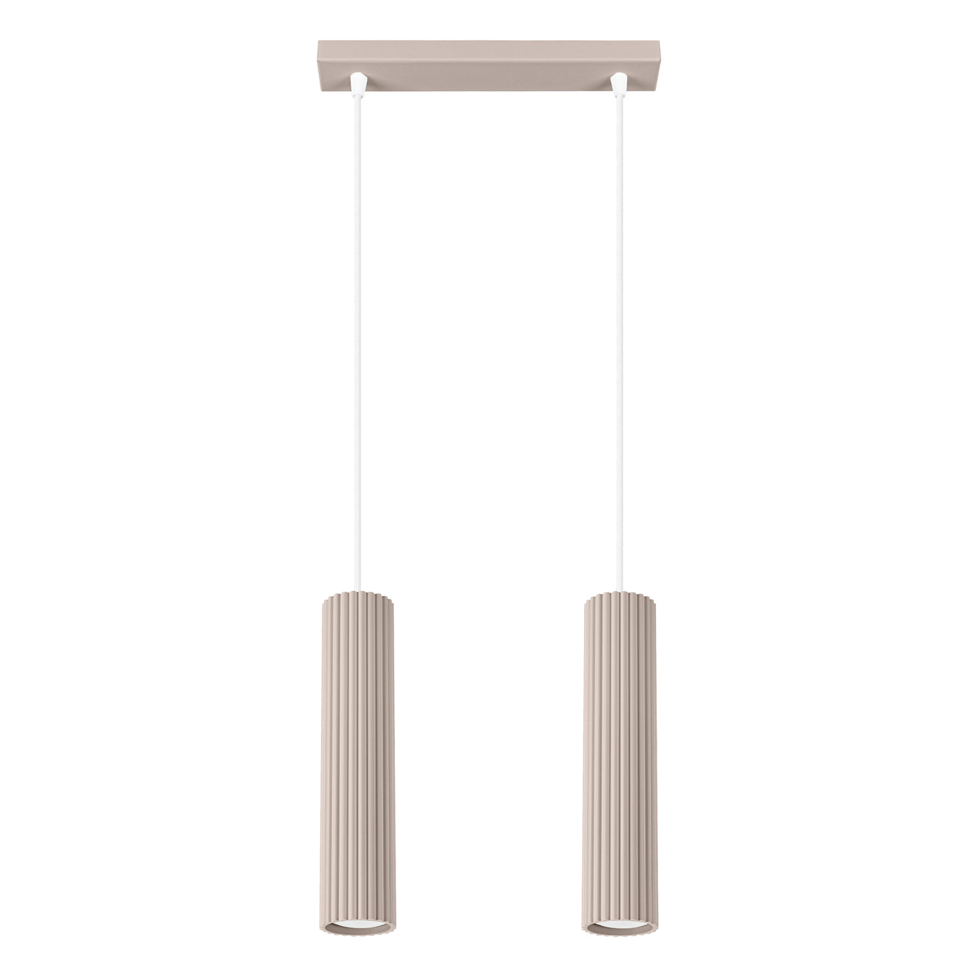 Pendelleuchte KARBON 2 taupe Sollux Lighting