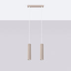 Pendelleuchte KARBON 2 taupe Sollux Lighting