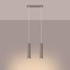 Pendelleuchte KARBON 2 taupe Sollux Lighting