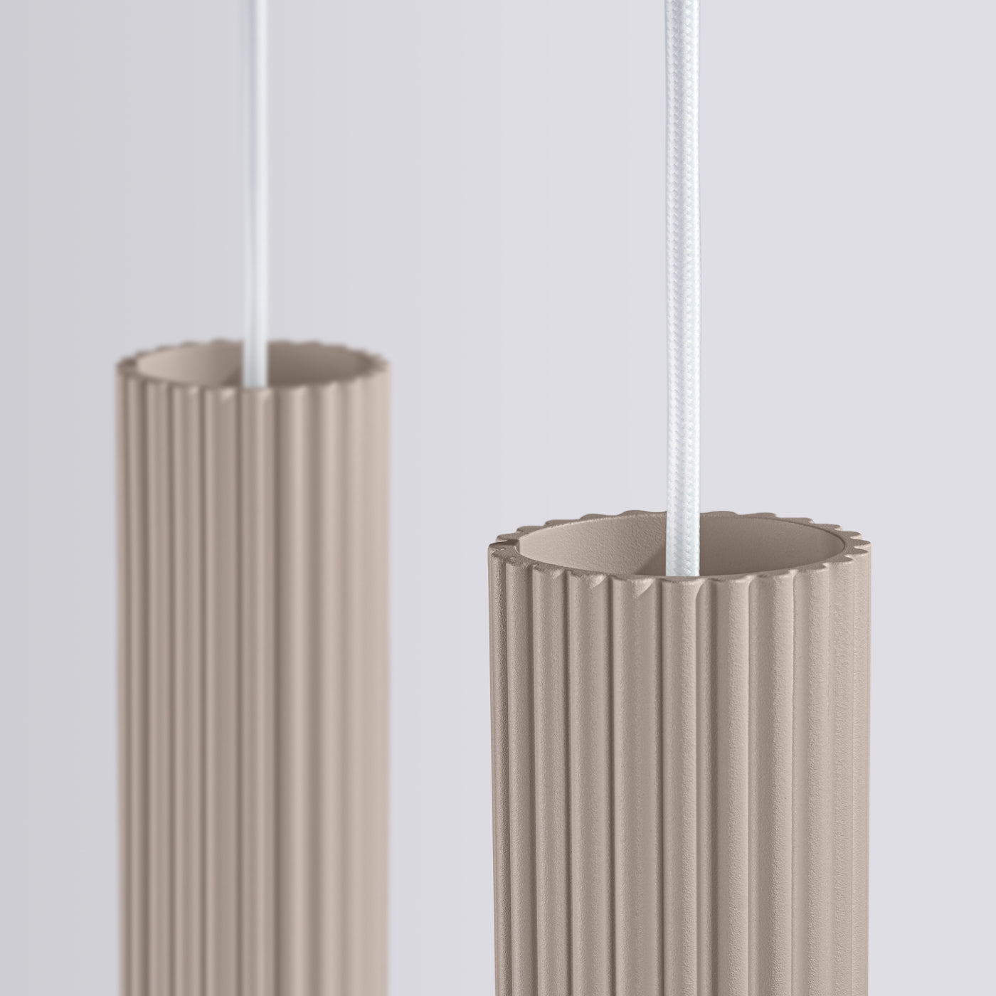 Pendelleuchte KARBON 2 taupe Sollux Lighting