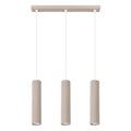 Pendelleuchte KARBON 3L taupe Sollux Lighting