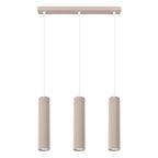 Pendelleuchte KARBON 3L taupe Sollux Lighting