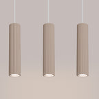 Pendelleuchte KARBON 3L taupe Sollux Lighting