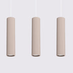 Pendelleuchte KARBON 3L taupe Sollux Lighting