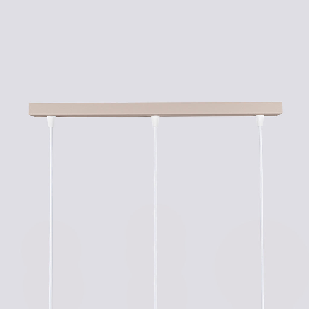 Pendelleuchte KARBON 3L taupe Sollux Lighting