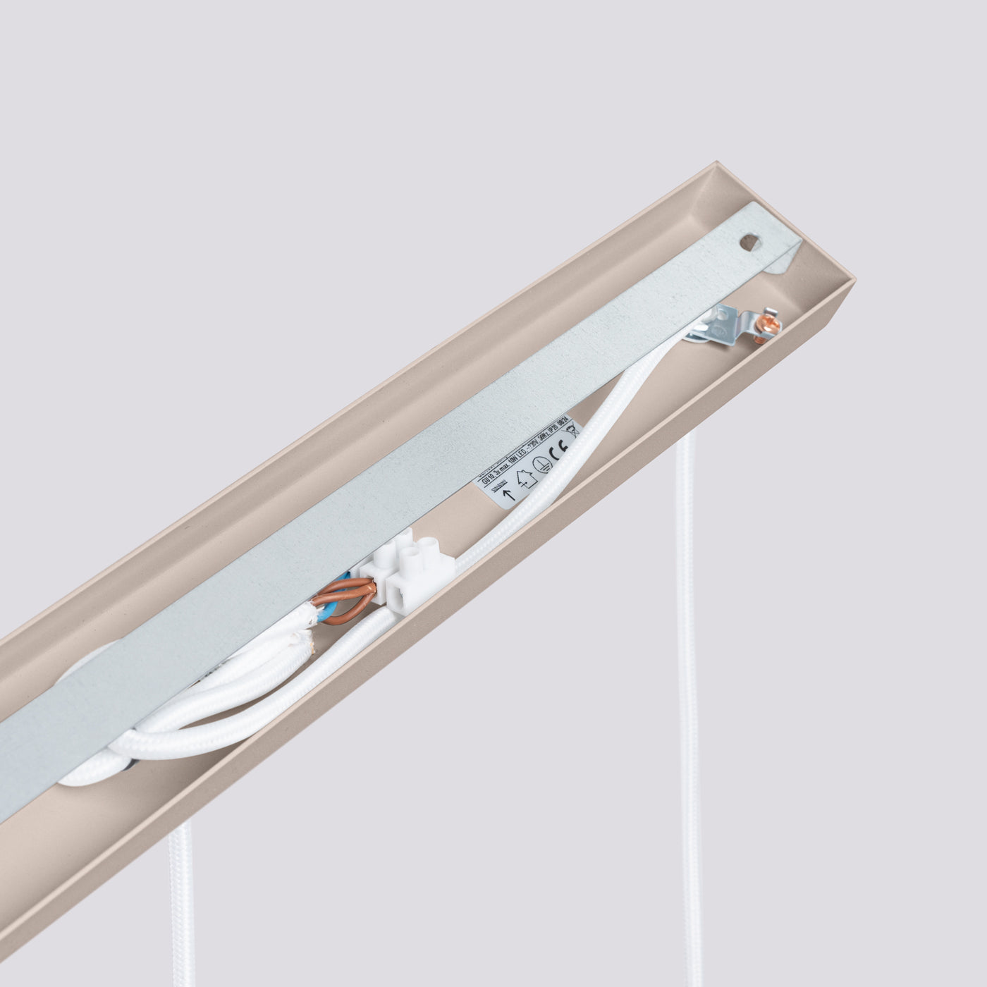 Pendelleuchte KARBON 3L taupe Sollux Lighting