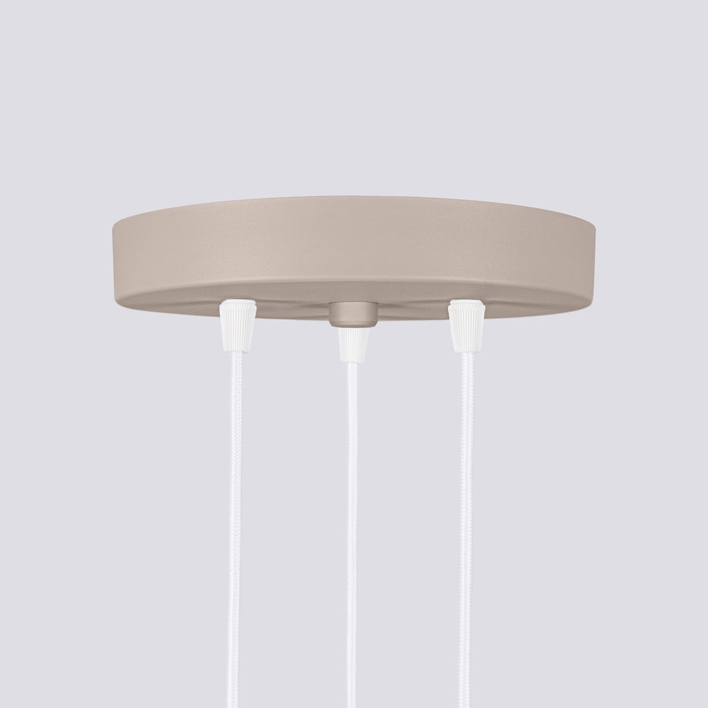 Pendelleuchte KARBON 3P taupe Sollux Lighting