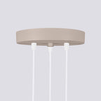 Pendelleuchte KARBON 3P taupe Sollux Lighting