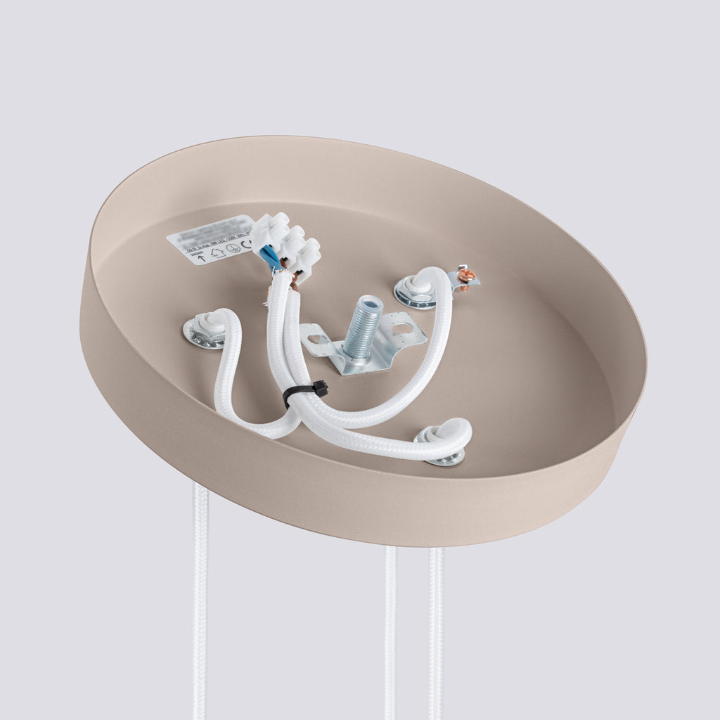 Pendelleuchte KARBON 3P taupe Sollux Lighting