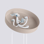 Pendelleuchte KARBON 3P taupe Sollux Lighting