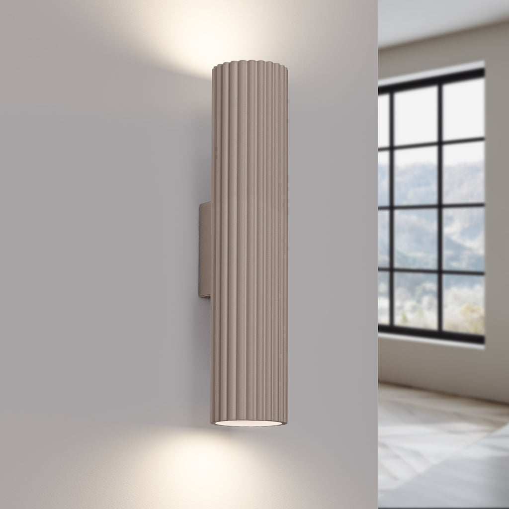 Wandleuchte KARBON 30 taupe Sollux Lighting