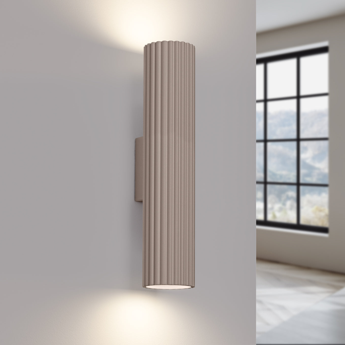 Wandleuchte KARBON 30 taupe Sollux Lighting