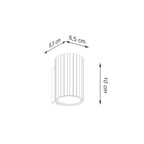 Wandleuchte KARBON 10 taupe Sollux Lighting