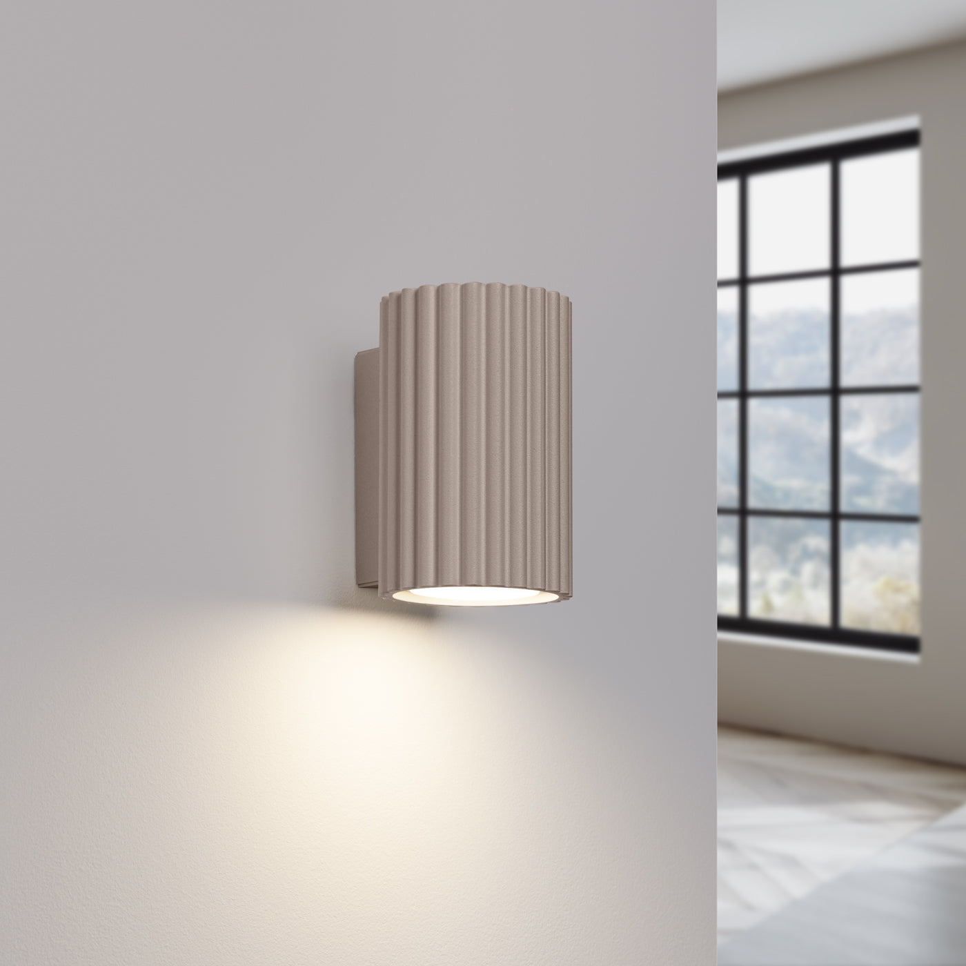 Wandleuchte KARBON 10 taupe Sollux Lighting