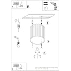 Deckenleuchte - Spot - Strahler AURA 1 weiß GU10 Sollux Lighting