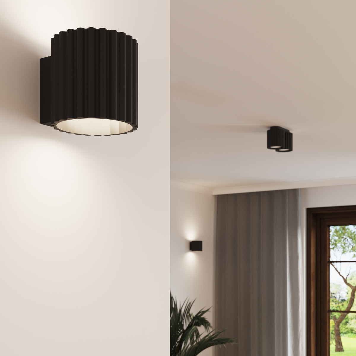 Deckenleuchte - Spot - Strahler AURA 1 schwarz GU10 Sollux Lighting