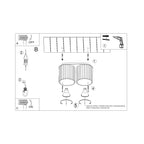 Deckenleuchte - Spot - Strahler AURA 2 schwarz GU10 Sollux Lighting