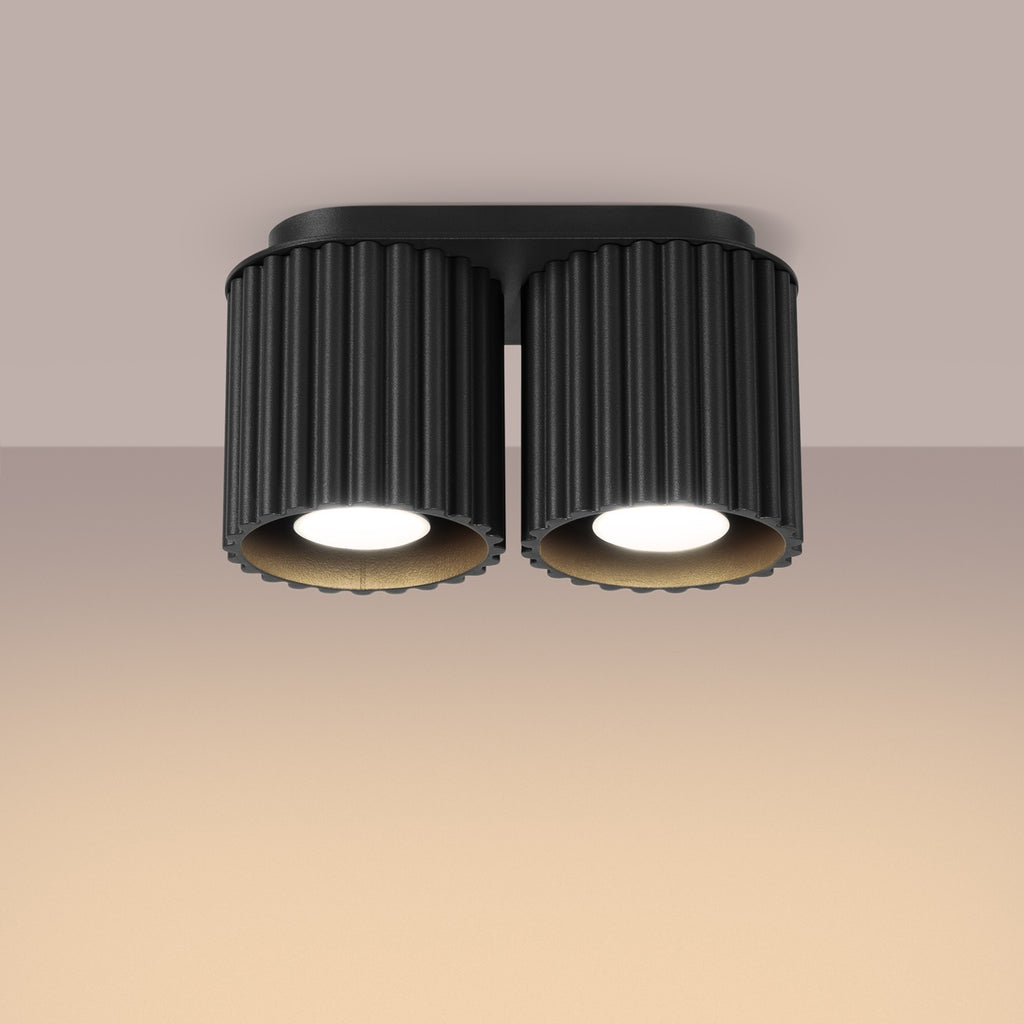 Deckenleuchte - Spot - Strahler AURA 2 schwarz GU10 Sollux Lighting