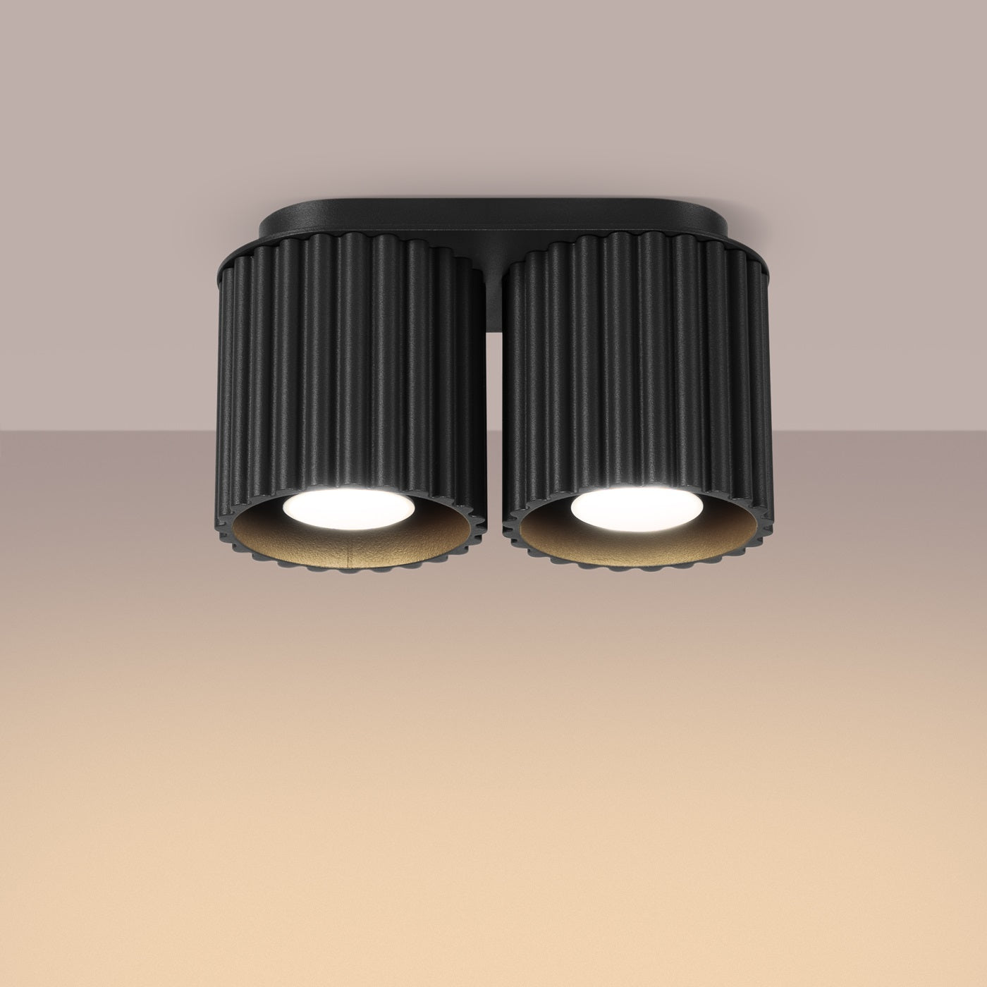 Deckenleuchte - Spot - Strahler AURA 2 schwarz GU10 Sollux Lighting