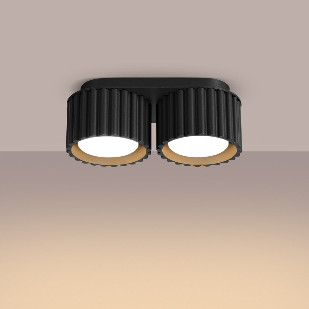Deckenleuchte - Spot - Strahler AURA 2 schwarz Gx53 Sollux Lighting
