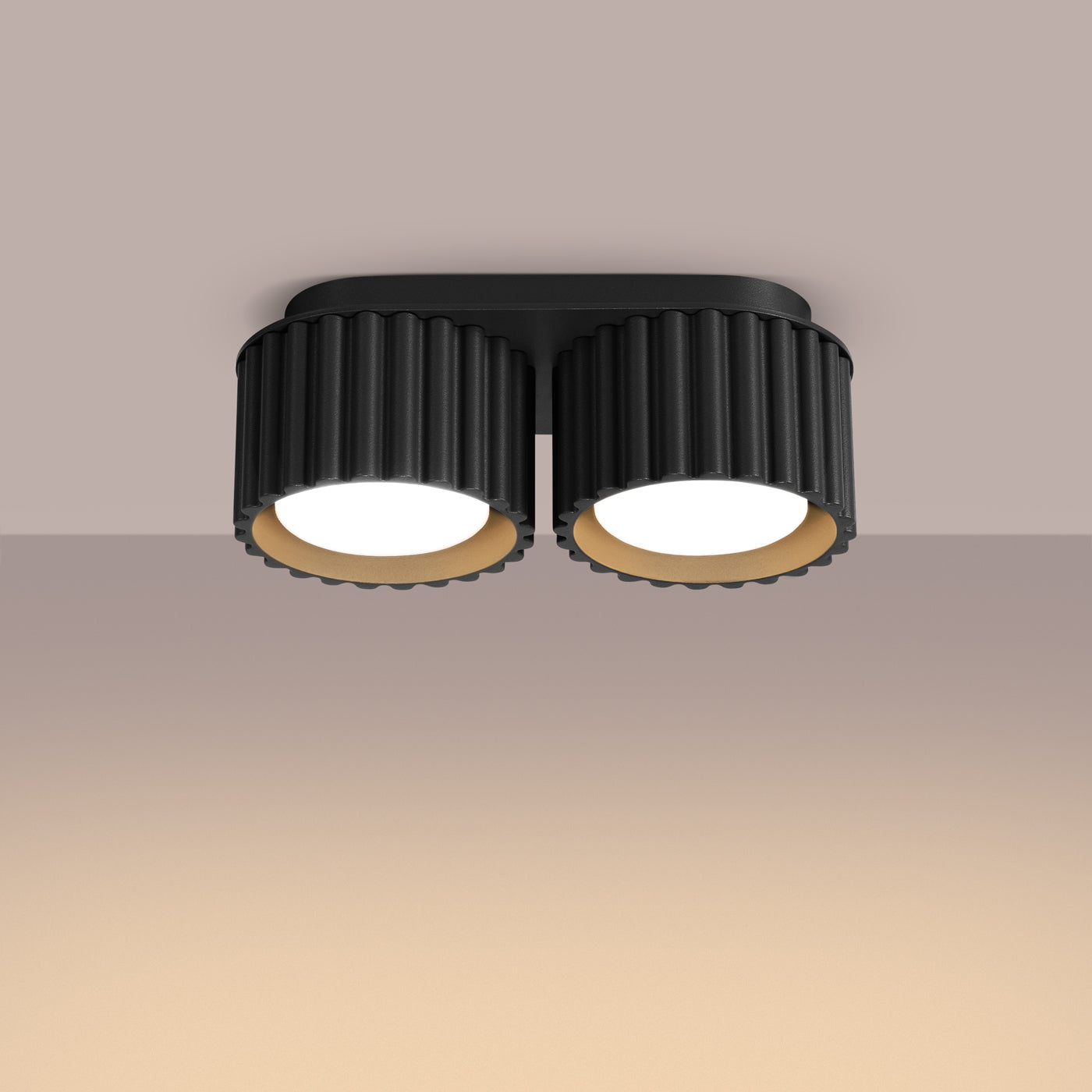 Deckenleuchte - Spot - Strahler AURA 2 schwarz Gx53 Sollux Lighting