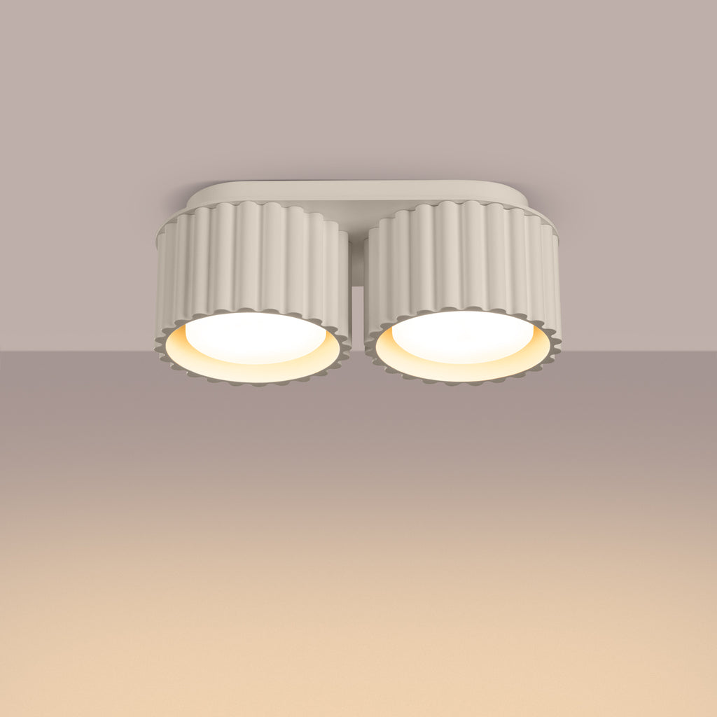 Deckenleuchte - Spot - Strahler AURA 2 beige Gx53 Sollux Lighting